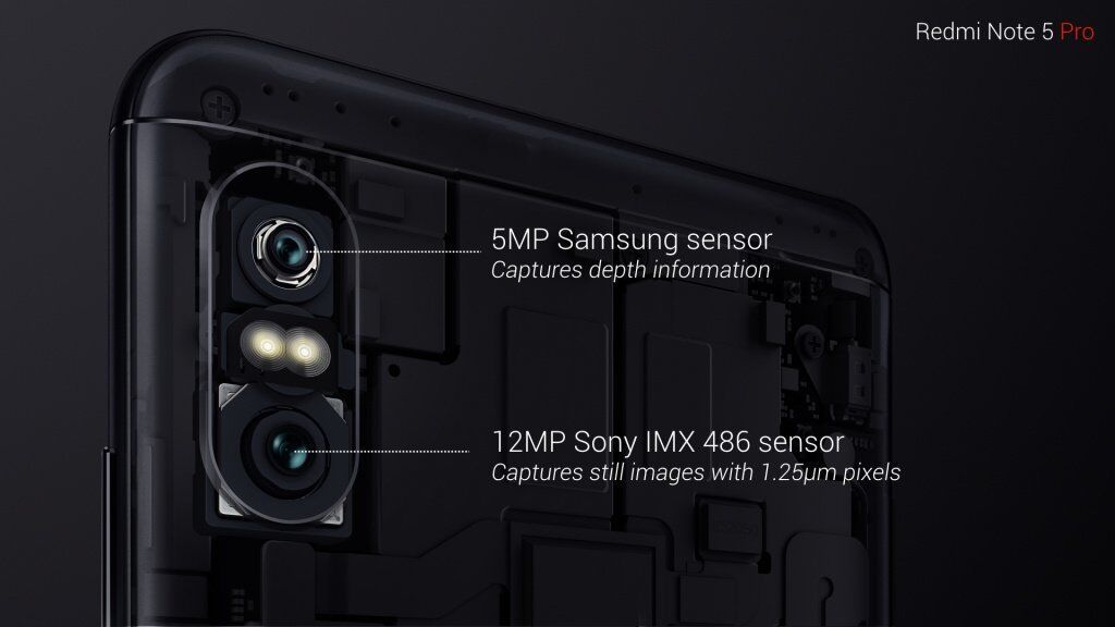 Задняя двойная камера Redmi Note 5 Pro