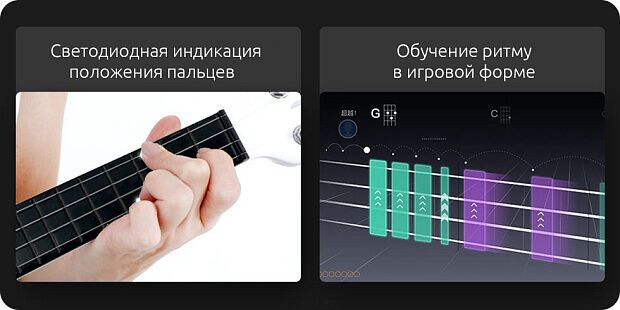 Умная укулеле Xiaomi Mi Populele 2 LED USB Smart (Black/Черный) : характеристики и инструкции - 6