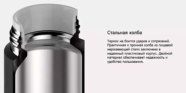 Xiaomi Mijia Mini Insulation Cup 350 ml. (Black) - 4