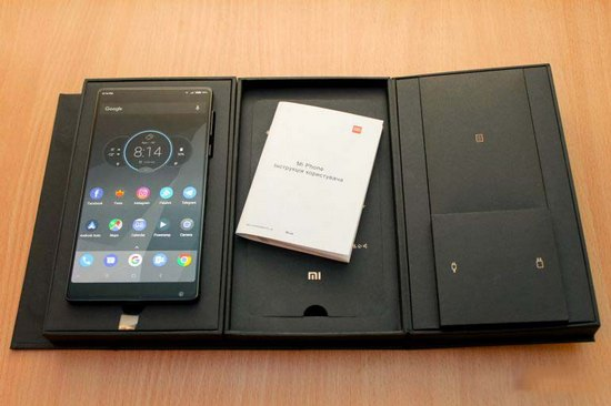 Упаковка Xiaomi Mi Mix Комплект поставки Xiaomi Mi Mix
