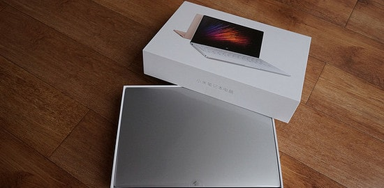 Упаковка Xiaomi Mi Notebook Air 12,5 Дизайн коробки Xiaomi Mi Notebook Air 12,5