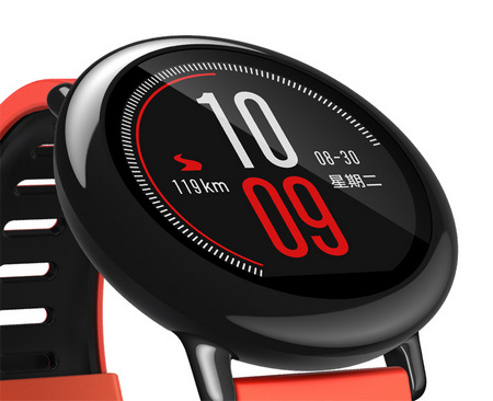 Экран умных часов Xiaomi Huami Amazfit Pace Внешний вид дисплея умных часов Xiaomi Huami Amazfit Pace