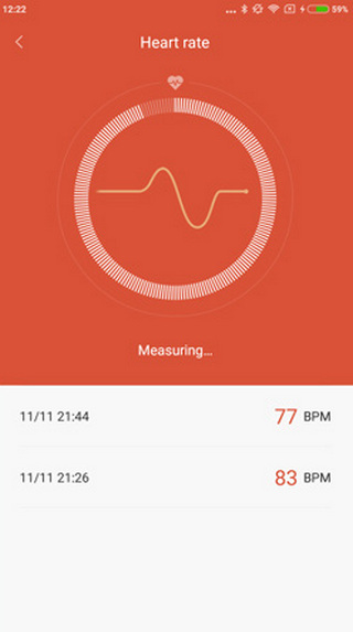 Приложение для умного браслета Xiaomi Mi Band 1S Pulse Подсчет пульса через приложение для умного браслета Xiaomi Mi Band 1S Pulse