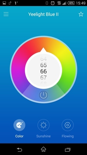 Цвета свечения Xiaomi Yeelight Bulb 2 через приложение Yeelight Выбор оттенка свечения Xiaomi Yeelight Bulb 2 через приложение Yeelight