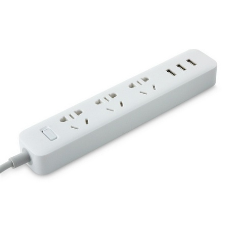 Удлинитель Xiaomi Mi Power Strip 3 Socket + 3 USB Внешний вид удлинителя Xiaomi Mi Power Strip 3 Socket + 3 USB