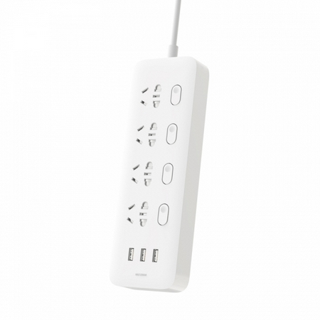 Удлинитель Xiaomi Mi Power Strip 4 Socket+3 USB Внешний вид удлинителя Xiaomi Mi Power Strip 4 Socket+3 USB